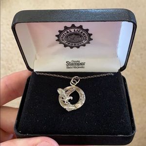 Harley Davidson Silver Eagle Necklace